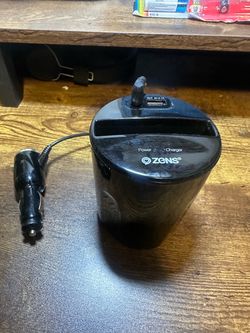 ZENS Wireless Car Cup Holder Charger
