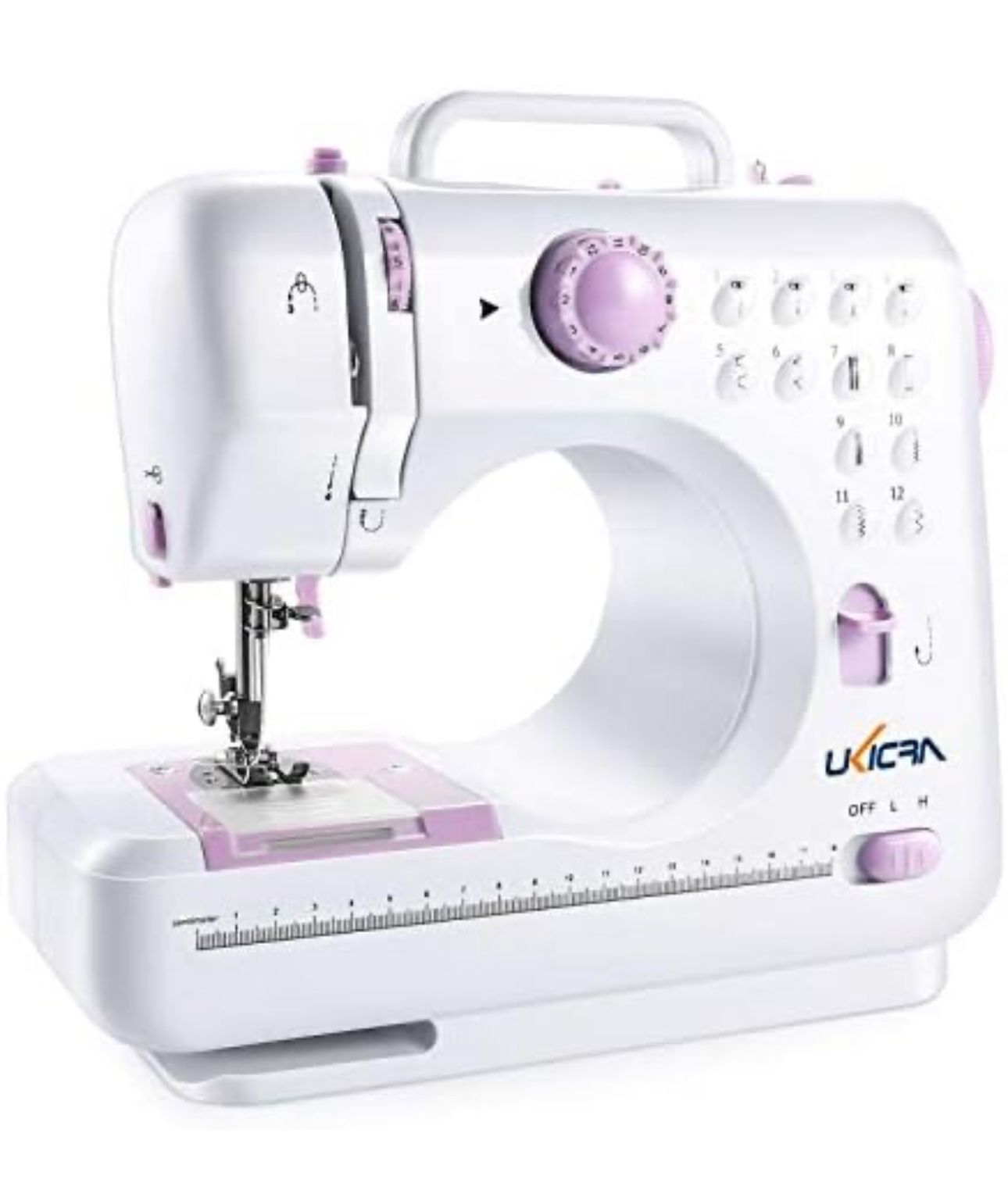 UKICRA Sewing Machine UFR-505 - Electric Mini Sewing Machines, 12 Stitches, Perfect for Beginners