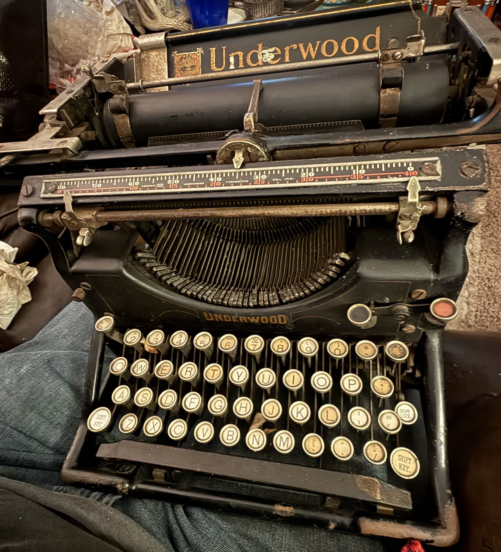 Antique Underwood Typewriter - Model 5