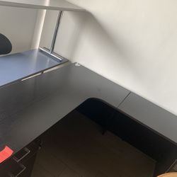 Desk L Shape 72”x66” Black Espresso 