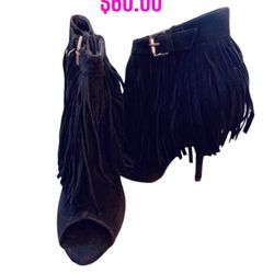 New Vero Cuoio Peeptoe Booties 