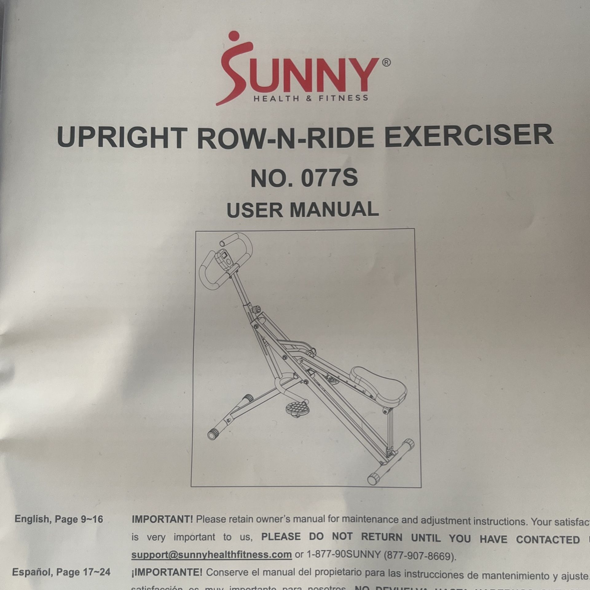 Upright Row N Ride Exerciser