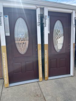 New door fiberglass Therma tru size w36 h80 left hand Inswing $525 each