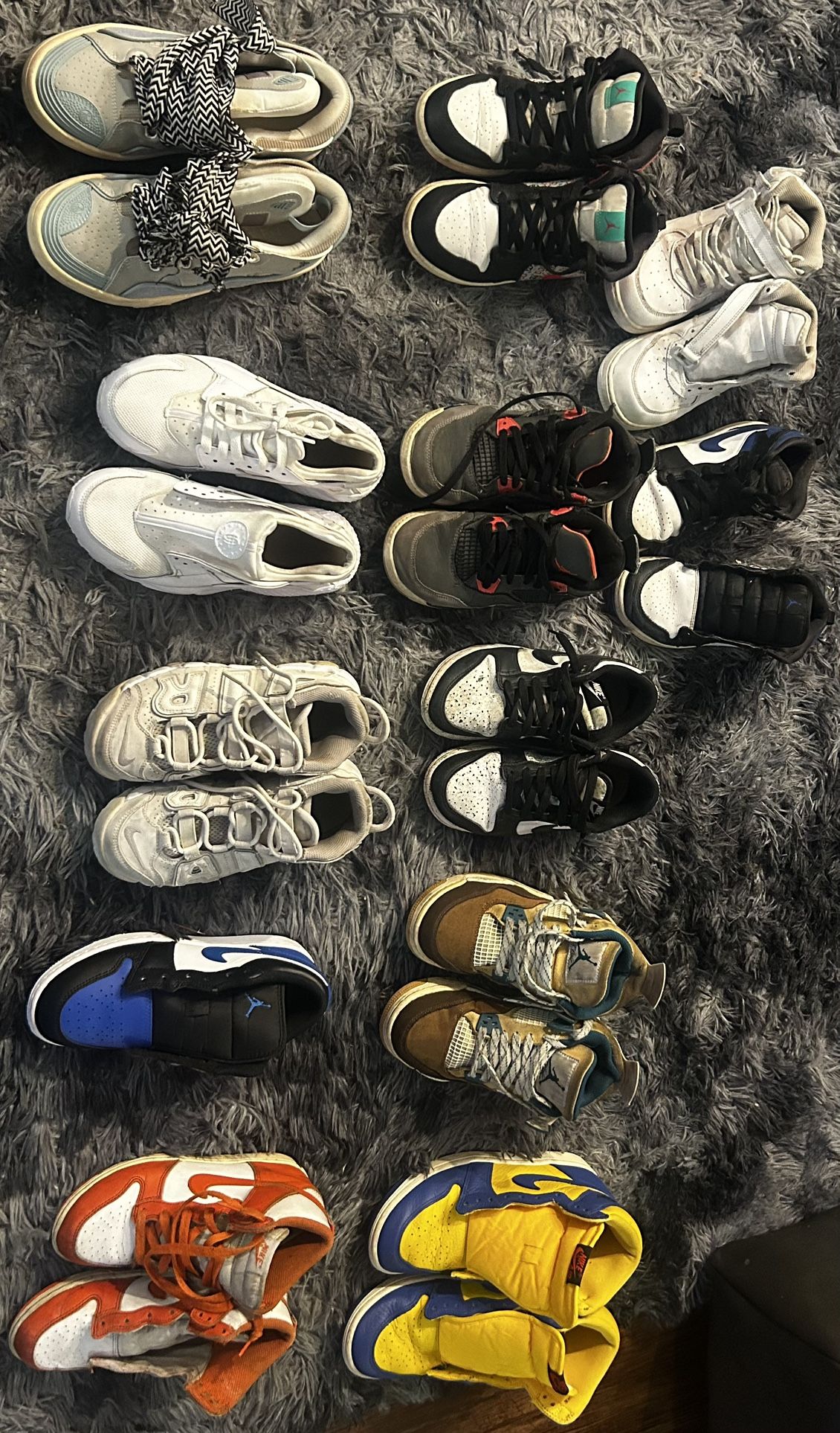 Variety Of Jordans, Nikes, Larvins, Etc