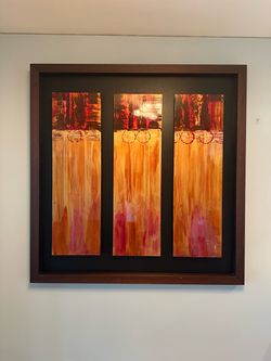 Large Cantoni Abstract Triptych Wall Art – 53” x 54”
