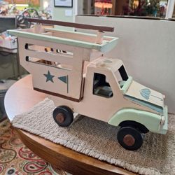 Vintage Wooden Toy Stake Truck