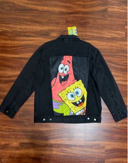 Nickelodeon SpongeBob SquarePants Large Black Denim Jacket