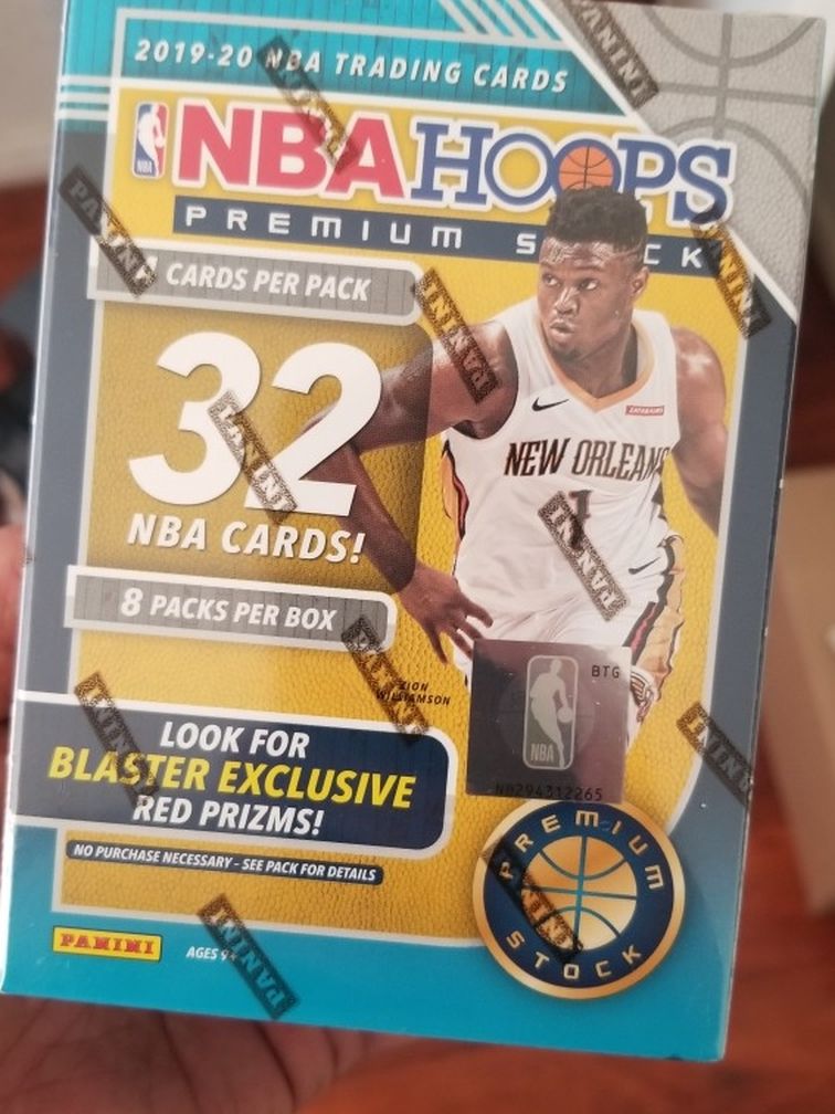 2020 NBA Hoops Premium Stock Basketball Trading Card Blaster Box