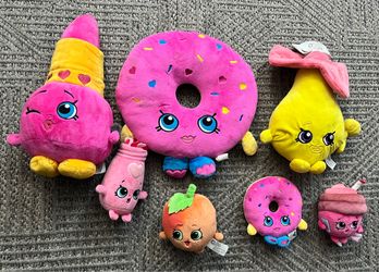 Lot of 7 Shopkins plush