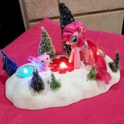 My Little Pony Winter Wonderland Multi Color Light Up 5in x 8in 