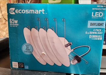 EcoSmart 6-Inch LED Downlight 4-Pack Dayligh