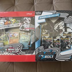 Sam's Club Black Bolt Pokémon Binder + Poster Collection with Booster Packs Bundle