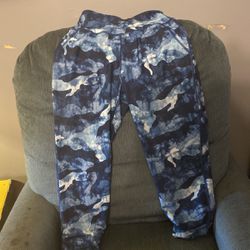 Blue Camo Stretch Pants 