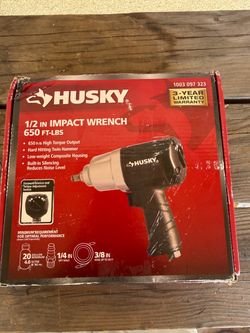 Husky 1/2 inch 650 ft lbs impact wrench