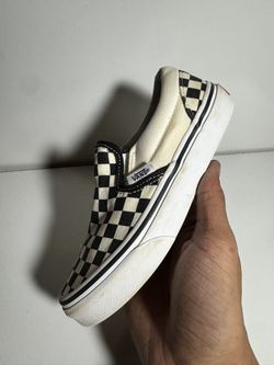 Vans Classic Slip-On Checkerboard Shoe “Black/White” Kids Size 1