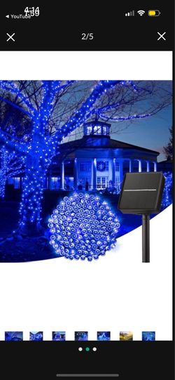 Blue Solar lights