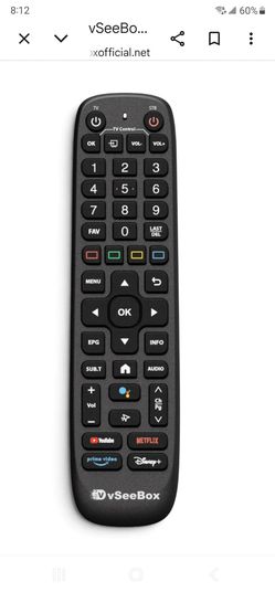 Vseebox v6 plus factory oem remote