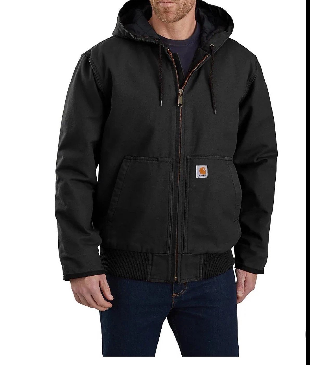MEN'S INSULATED ACTIVE JAC - LOOSE FIT - WASHED DUCK - 3 WARMEST RATING Size SMALL.