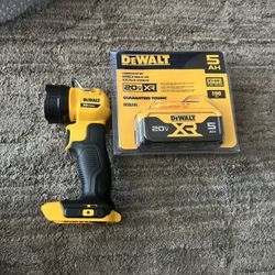 Flashlight Dewalt With Battery 5.0 