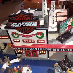 Harley Davidson Christmas Village 