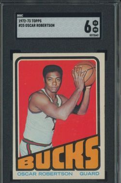 1972-73 Topps Oscar Robertson #25 - SGC 6 EX/NM (Milwaukee Bucks)