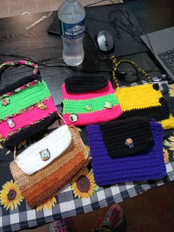 Hand made crochet purses!!