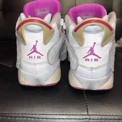 Jordan 6 Rings Pink And White