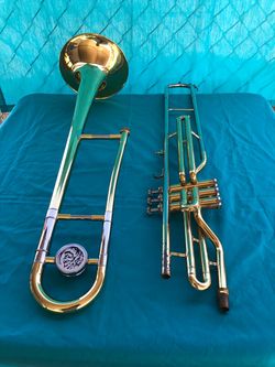 Jupiter Valve Trombone 3-Piston Bb Brass w/ Hard Case Serial UB03152