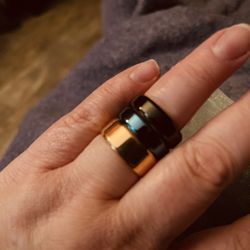 Three Men’s Stainless Steel Rings 