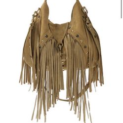 Designer Leather Fringe Purse Jj Winters