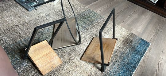 Wood shelves