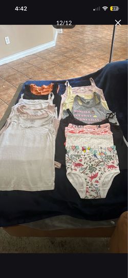 15- pack summer tank cotton size 10/12  and newbrand underwear size -13