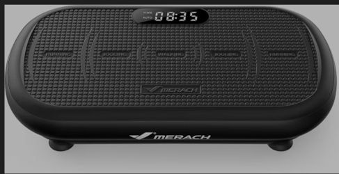 MERACH Vibration Plate Exercise Machine, Vibration Plate 440 Lbs Capacity, Bluetooth and Silicone Pedal, Stimulate Deep Fat, Vibration Plate for Lymph