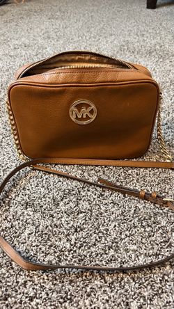 Michael Kors Brown Leather Crossbody Bag