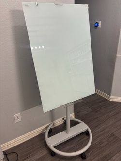 Magnetic Glass Mobile Whiteboard
