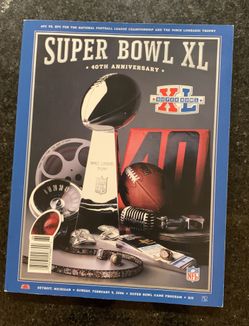 Super Bowl XL game Program Steelers Seahawks