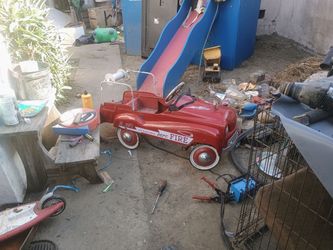 Vintage Fire Dept. Pedal Car No. 287