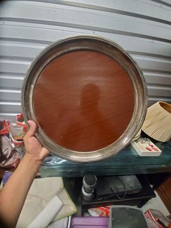 Antique Serving Tray/Tea Pot Set.