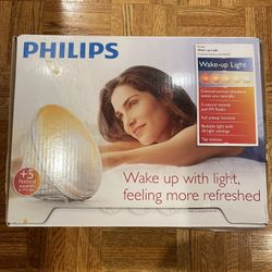 Philips SmartSleep Wake-up Light, Colored Sunrise and Sunset Simulation NEW