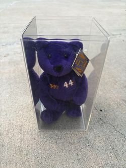 Vintage Jerry West #44 Salvino’s B-Ball Bammers Lakers Bear w/ Tag & Display Case