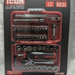 ICON 1/4" Drive Compact Socket & Bit Set