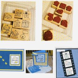 **VINTAGE 8 piece Stampin Up Stamps in Great Condition.  **Cards are NOT included. They are shown as Examples of all the ways to use them…  **I bought