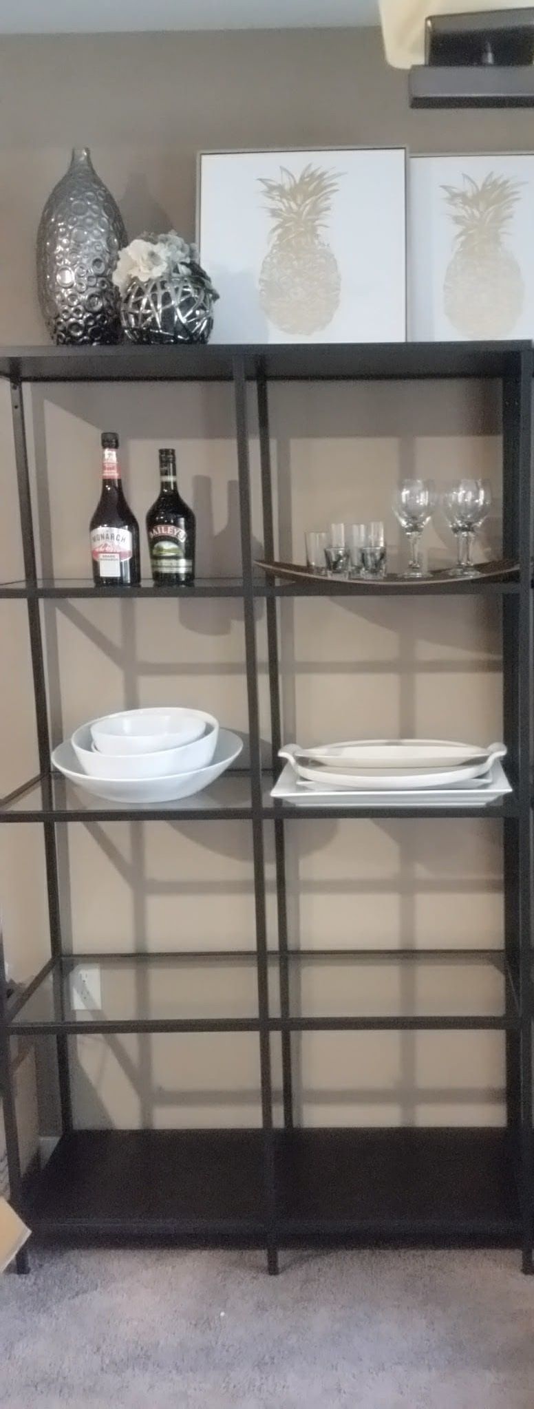 DOUBLE IKEA VITTSJO SHELVING UNIT