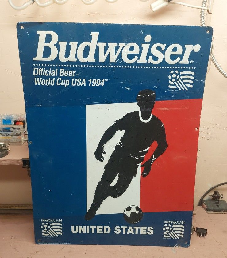 け*ん様 Budweiser 94 World Cup バドワイザー ネオンサイ け*ん様 Budweiser 94 World Cup バドワイザー ネオンサイ