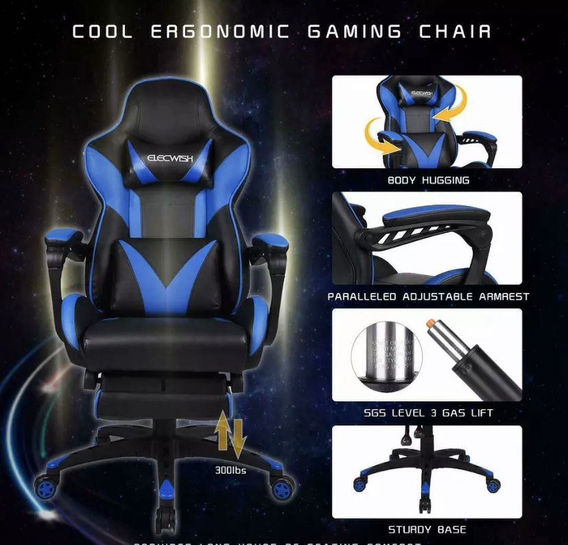 Bran new gaming chair blue