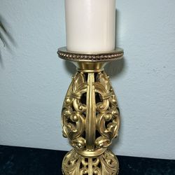 UNIQUE Gold Candle Holder
