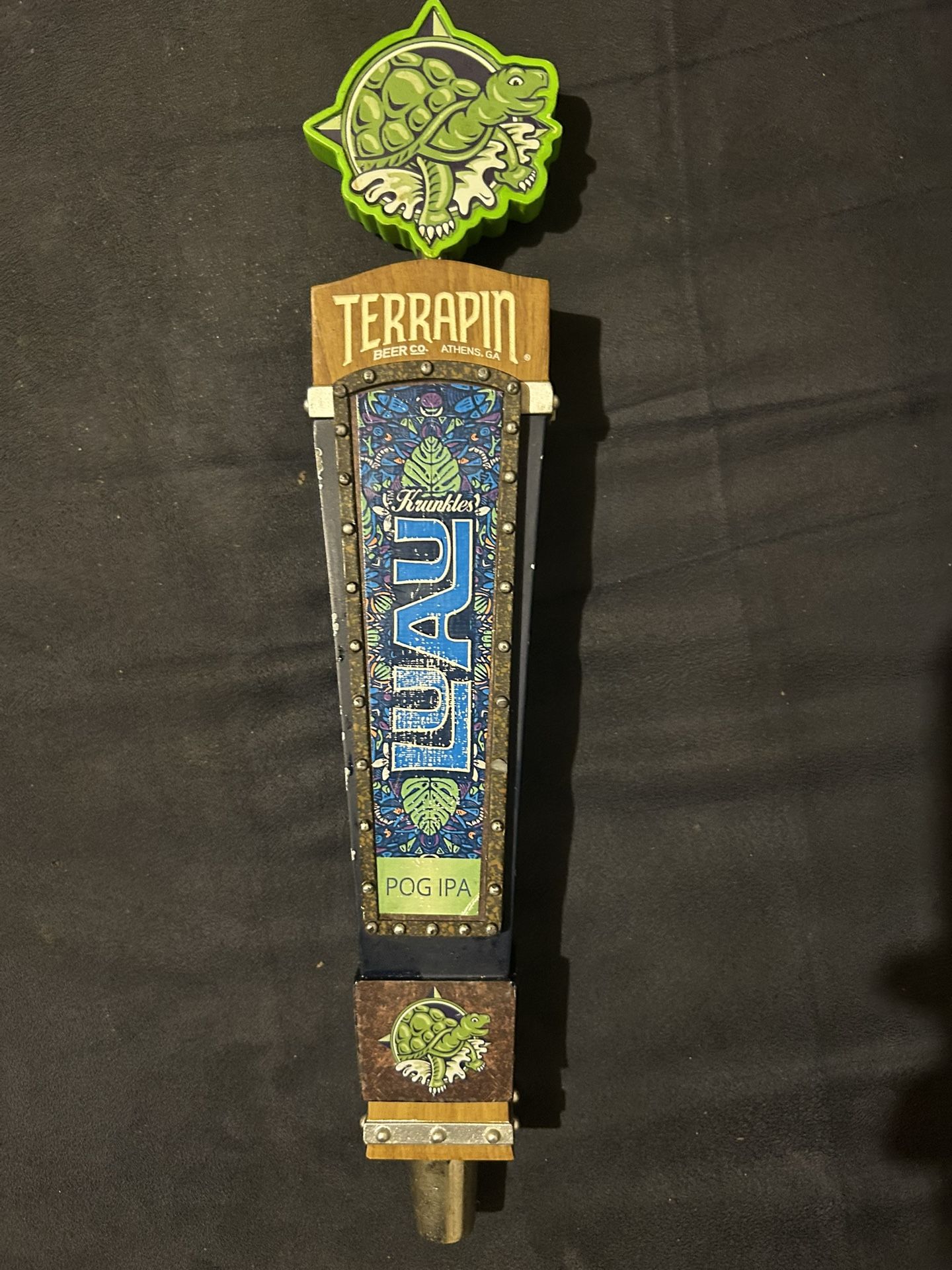 Terrapin Beer Co - Athens GA - Luau Krunkles POG IPA Tap Handle