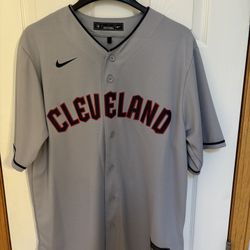 Cleveland Guardians Away Gray Nike Jersey Lime New : Size Men’s L