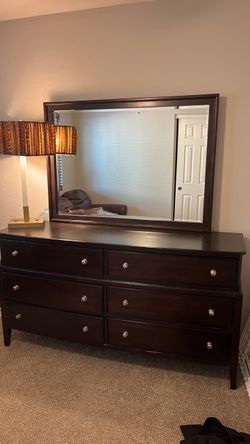 6 drawer dresser and mirror