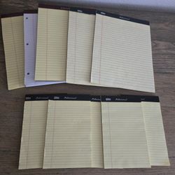 NEW Legal Writing Pads – Assorted Sizes (Lot of 10) 25$for All 